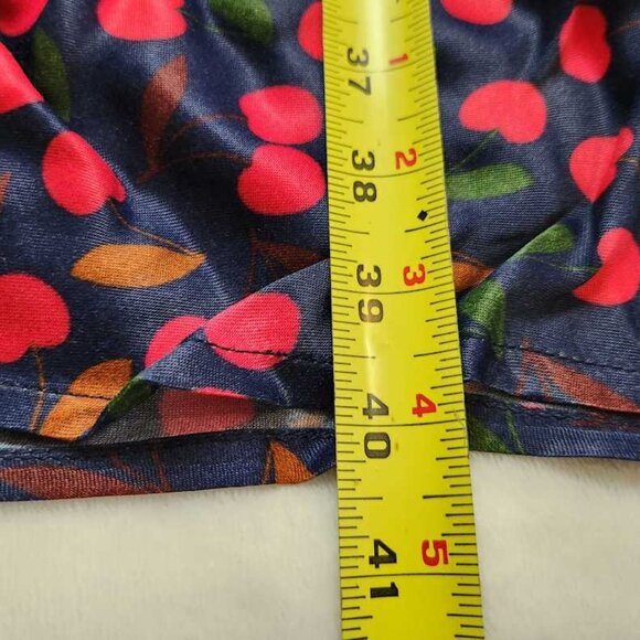 New SP Conditions Apply x Anthropologie cherry print Elva slip midi dress Petite - Picture 6 of 10